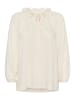 Cream Langarm-Bluse CROma Loose fit in Whisper White