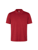 IDENTITY Polo Shirt active in Dunkel rot meliert