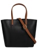 Samantha Look Handtasche echt Leder in schwarz