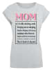 F4NT4STIC T-Shirt Muttertag Pink Unconditional Love Family in grau meliert