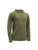 DEVOLD NANSEN WOOL SWEATER in Oliv