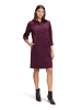 BETTY & CO Casual-Kleid mit Kragen in Dark Aubergine