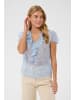 SAINT TROPEZ Bluse kurzarm RachilSZ Gerade Passform in Cerulean Camouflage