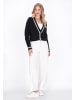 DreiMaster Women Cardigan in navy offwhite
