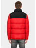 Rusty Neal Colorblock Puffer Winterjacke Warm Gefüttert Outdoor Steppjacke in Rot