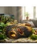 relaxdays Aquarium Deko "Baumstamm" in Braun - (B)13,5 x (H)5,5 x (T)9 cm