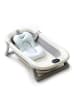 relaxdays Babybadewanne in Cremeweiß/ Grau – (B)78 x (H)23 x (T)50 cm