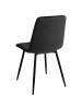 Beliani 4er-Set Esszimmerstuhl POWELL in Schwarz