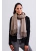 CASH-MERE.CH Schal waterwave in Taupe