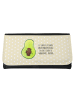 Mr. & Mrs. Panda Damen Portemonnaie Avocado Kern mit Spruch in Gelb Pastell