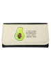 Mr. & Mrs. Panda Portemonnaie Damen Avocado Kern mit Spruch in Gelb Pastell