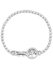 Adeliás Damen Armband Lebensbaum aus Edelstahl mit Strasssteine 17 cm in silber