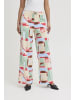ICHI Casual Hose IHKATE Loose fit in Multi Tile aop