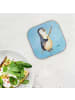 Mr. & Mrs. Panda Tischuntersetzer Pinguin Angler ohne Spruch in Eisblau