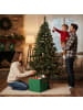 relaxdays Weihnachtskugel-Aufbewahrungsbox in Grün/ Rot - (B)33 x (H)33 x (T)33 cm