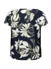 Betty Barclay Printshirt mit Wasserfallausschnitt in Dark Blue/Green