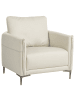 Beliani Sessel CILENS in Beige/Grau - (W) 85 x (H) 90 x (L) 82 cm