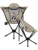 Normani Outdoor Sports Campingstuhl mit Getränkehalter Burnaby in Beige