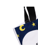Mr. & Mrs. Panda Shopper Einhorn Sternenhimmel Design mit Spruch in Weiß