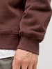 Jack & Jones Sweatshirt mit halbem Reißverschluss in Deep Mahogany