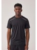 SNOCKS Trainingsshirt mit Reflexstreifen Herren Schwarz 1 Stück