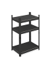 relaxdays Schwerlastregal in Schwarz - (B)60 x (H)90 x (T)40 cm