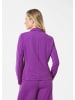 GOLDNER Kurzgröße:  Jersey-Blazer in aubergine