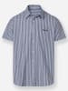 WITT WEIDEN Kurzarmhemd in marine-jeansblau-gestreift