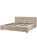 Beliani Doppelbett MIRANDE in Beige - (W) 209 x (H) 90 x (L) 231 cm