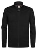 Petrol Industries Melierte Strickjacke mit Zipper ironfield in Schwarz