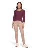 Betty Barclay Basic Shirt mit Rundhalsausschnitt in Dark Aubergine