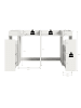 ebuy24 Waschmaschinenschrank Free (4-teilig) Weiß 190 x 60 cm