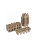 relaxdays 24x Anzuchttöpfe "10 Fächer" in Natur - (B)22 x (H)5,5 x (T)8,5 cm