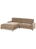 Beliani 3-Sitzer Sofa MALOY Braun/Schwarz - (W) 272 x (H) 87 x (L) 189 cm rechtsseitig