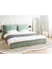 Beliani Doppelbett BAJONNA in Grün/Schwarz - (W) 200 x (H) 94 x (L) 235 cm