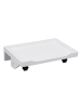 relaxdays Nachttisch klemmbar in Weiß - (B)36 x (H)9 x (T)25,5 cm