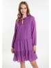 IZIA Damen Midikleid Im Streifendesign in Flieder