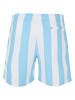 Urban Classics Badeshorts in balticbluebarstripe