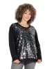 Ulla Popken Sweatshirt in schwarz