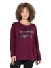 Ulla Popken Longsleeve in dunkel weinrot