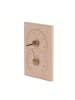4Living Thermometer und Hygrometer für die Sauna in Beige, (B) 12,5 x (H) 18 x (L) 1 cm