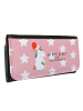 Mr. & Mrs. Panda Brieftasche Damen Einhorn Luftballon mit Spruch in Rot Pastell