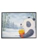 Mr. & Mrs. Panda Schreibtischunterlage Panda Winter Pommes Desig... in Weiß