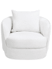 Beliani Sessel ANDALEN in Weiß - (W) 85 x (H) 74 x (L) 79 cm