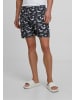 Urban Classics Urban Classics Badeshorts in black/white