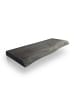 relaxdays Wandregal "Baumkante" in Schwarz - (B)100 x (H)3 x (T)22 cm
