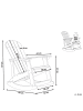 Beliani Kinderschaukelstuhl ADIRONDACK in Rosa - (W) 52 x (H) 67 x (L) 68 cm