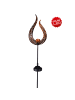 näve LED Solarleuchte "FLAMME" in braun - (L)15.8 cm x (B)6 cm x (H)90 cm