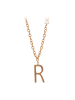 faina Women Necklace in Rose Gold White