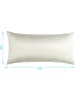 Aspero Seiden Kissenbezug 40x80 cm Alia in Beige